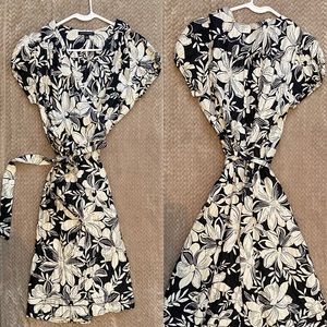 Banana Republic floral wrap dress